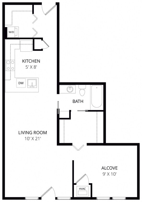 Floor Plan - 1x1 A4