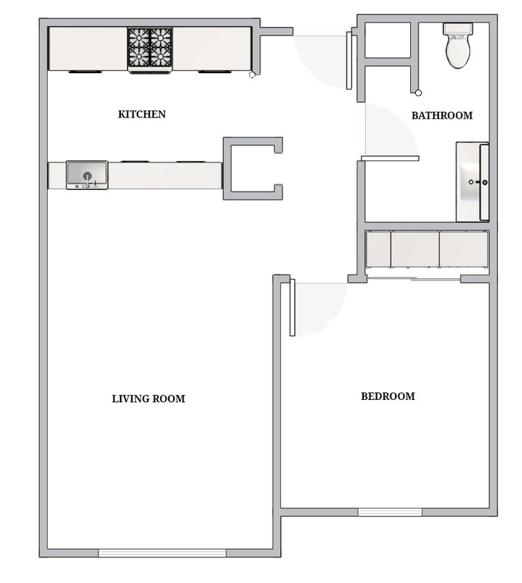 Floor Plan - One-Bedroom