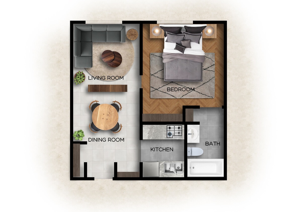 One Bedroom - One Bedroom