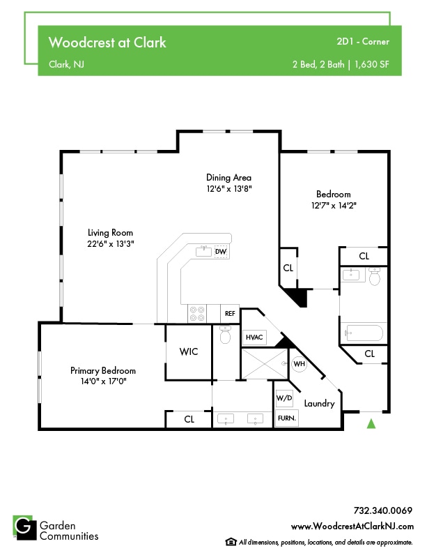 Floor Plan - $2.55/sq.ft. - 2D1 - Corner