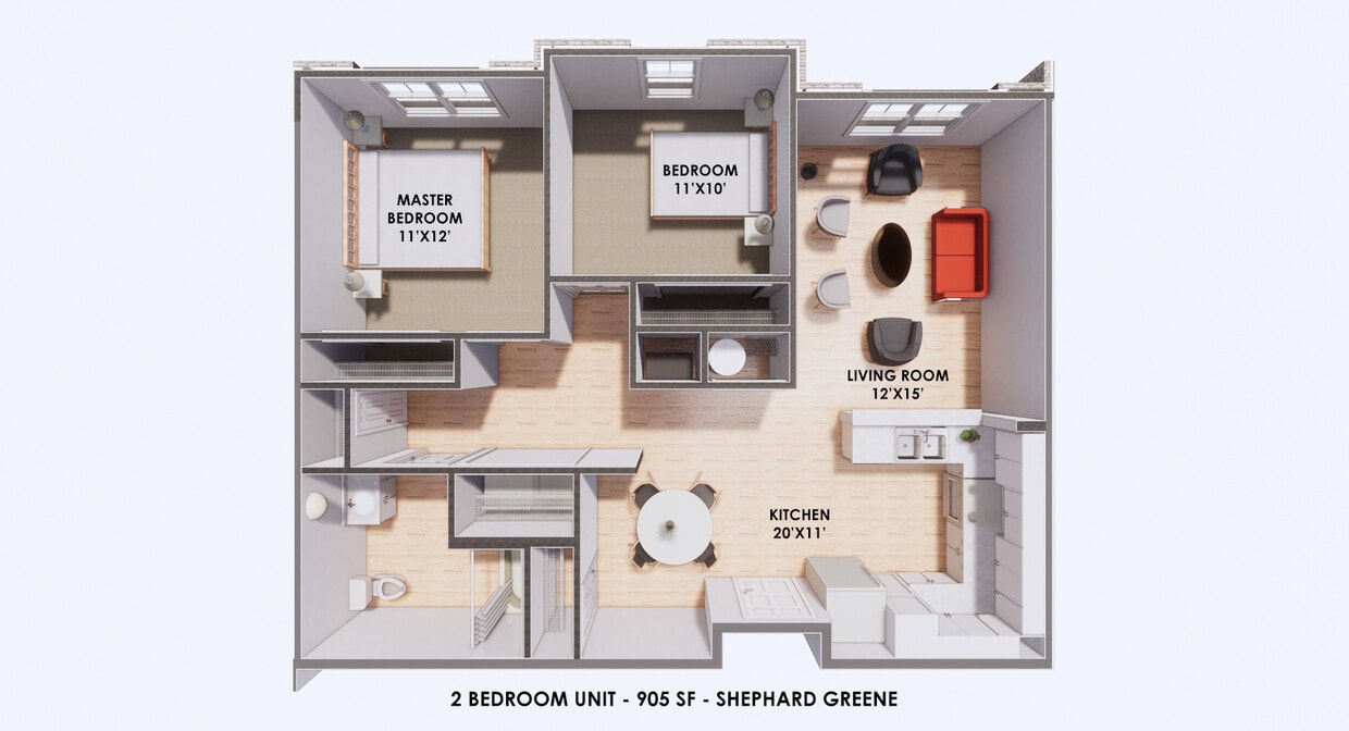 Floor Plan - 2 Bedroom