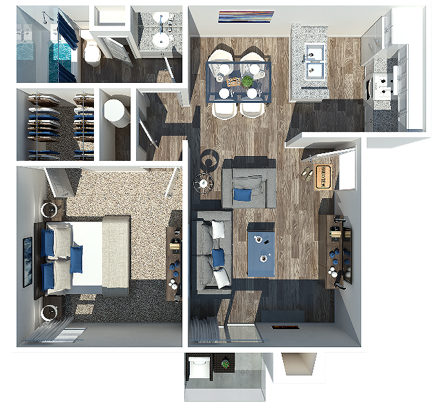One Bedroom - 1 Bedroom