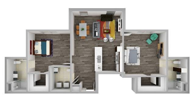 Birch 3D Floor Plan - Birch