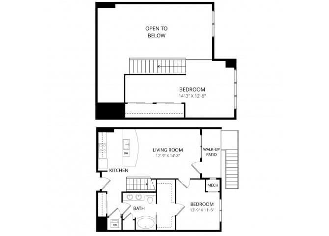 Floor Plan - Basil Loft D2
