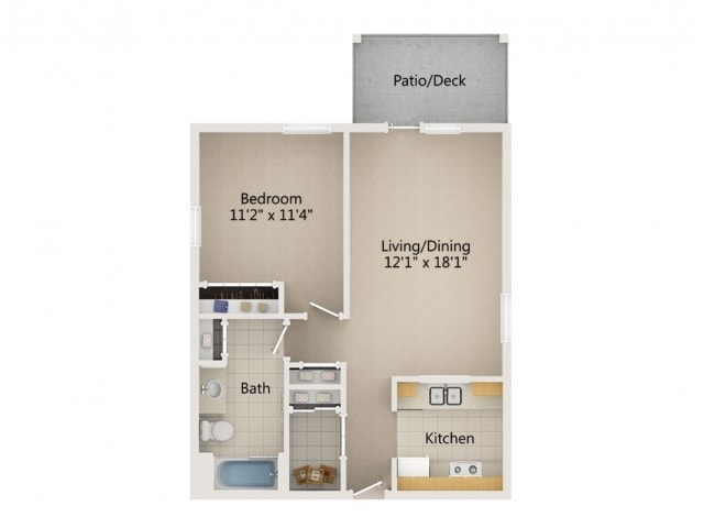 1 Bedroom - D