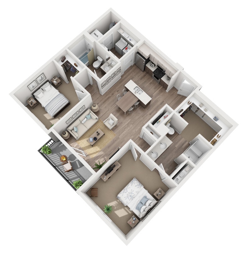 Plan-Symphony-B6.jpg - Two Bedroom