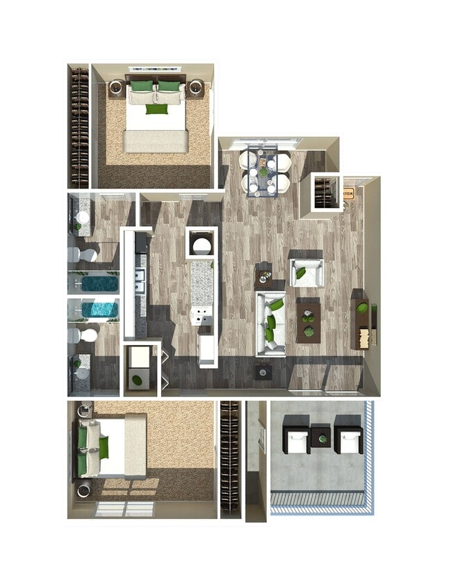 2 Bedroom 1049 - Large Two Bedroom Two Bathroom