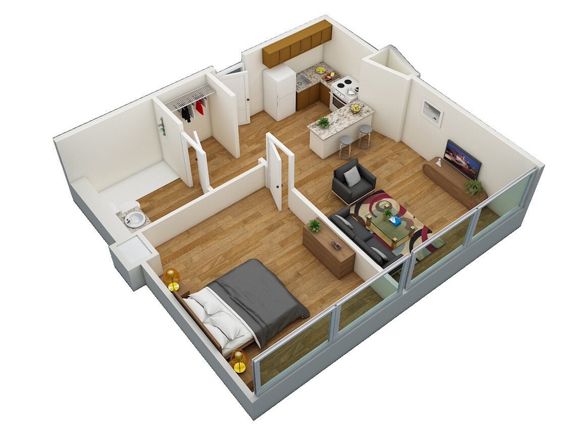 Floor Plan - HC One Bedroom
