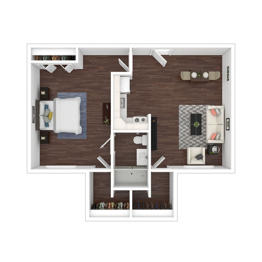 Floor Plan - One Bedroom