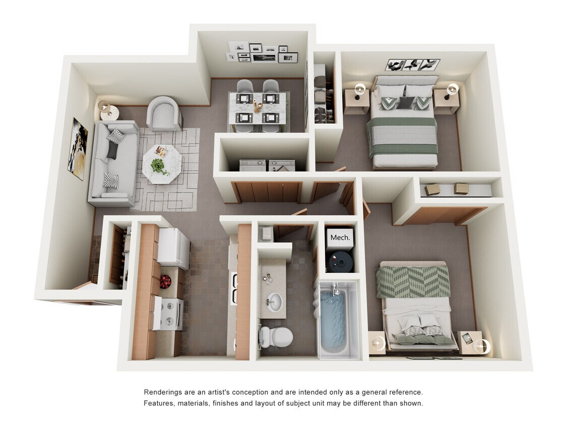Floor Plan - 2x1