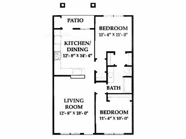 Plan D - 2 BR- A