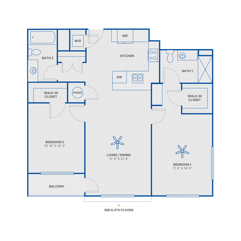 Amelia floor plan The Village at Compass Pointe - Amelia