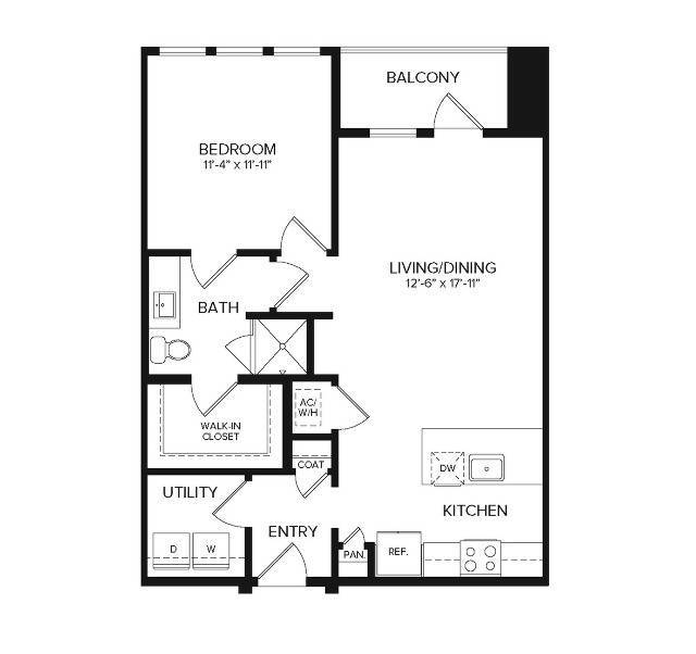 A2 | 1 bed 1 bath | 773 sq ft - A2