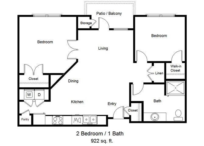 Floor Plan - Two Bedroom A