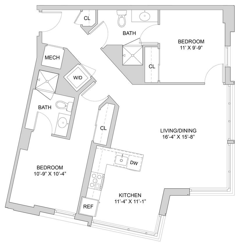 Floor Plan - 2 Bed_2 Bath-A3_2BR_C