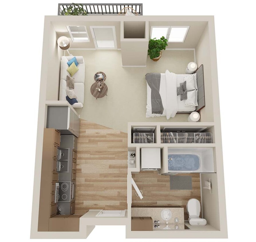 Floor Plan - 0x1 - A1