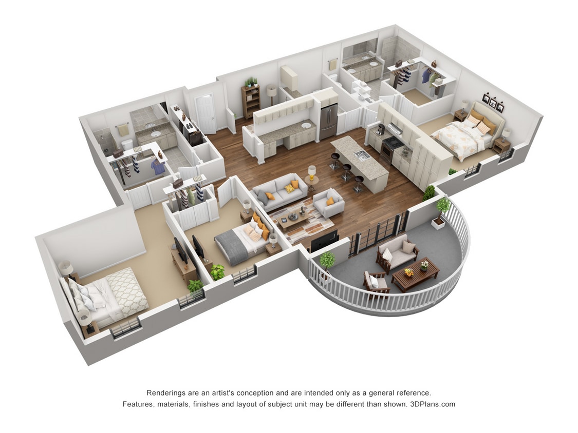 3 bed Quarter shot.jpg - 3 Bedroom 2 Bathroom