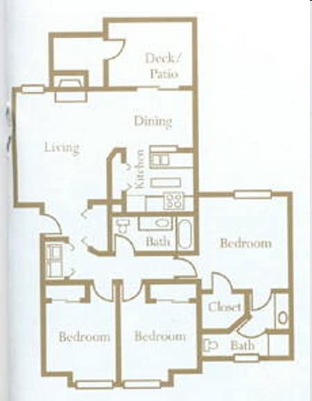 3BR/2BA 1100 SF - 3 Bed 2 Bath