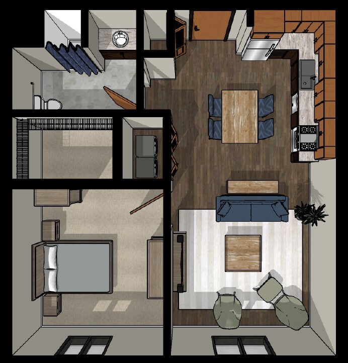 Floor Plan 1 (ADA) - Floor Plan 1 (ADA)