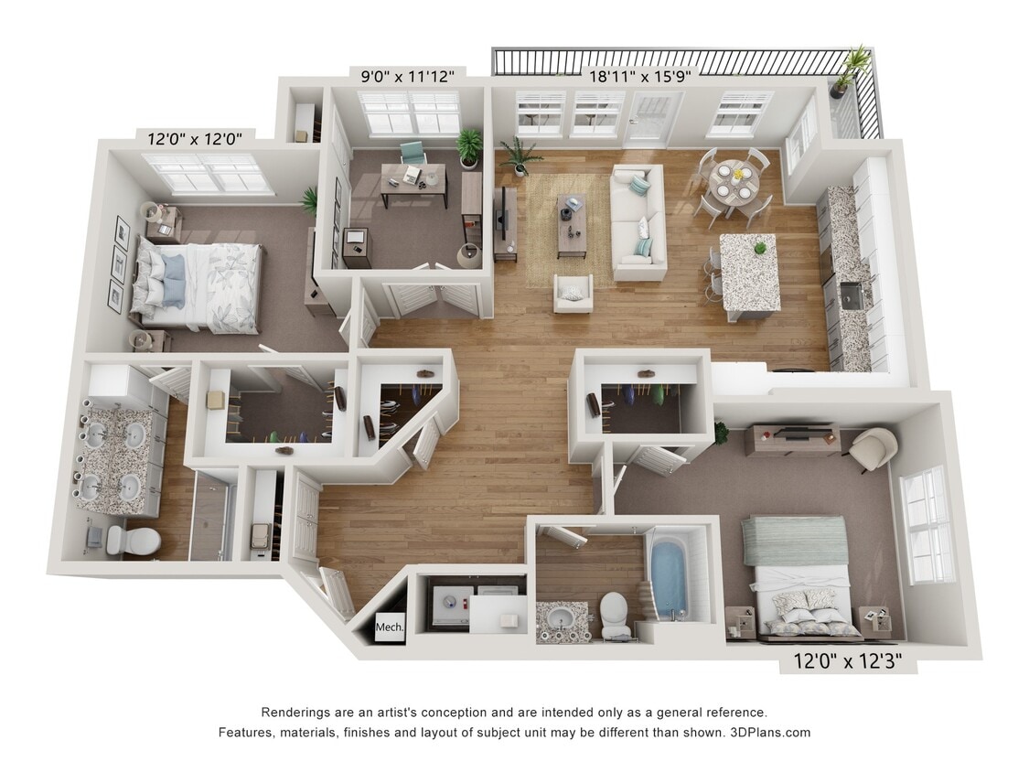 Floor Plan - B4 - Amethyst