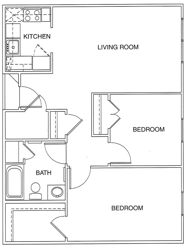 2BR/1BA - The Pines