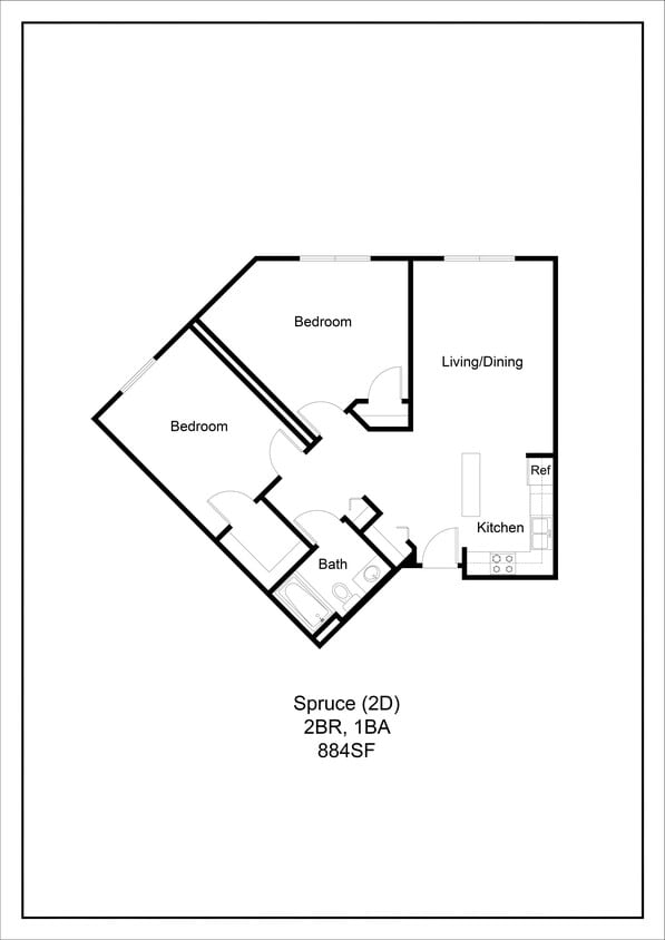 Floor Plan - Spruce (2D)