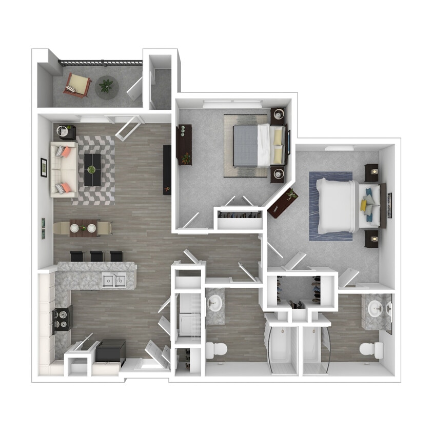 Floor Plan - The Oliver (60% Income Restrictions Apply)