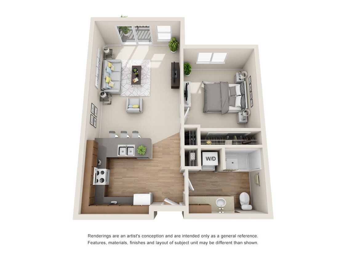 Floor Plan - 1x1 - B2