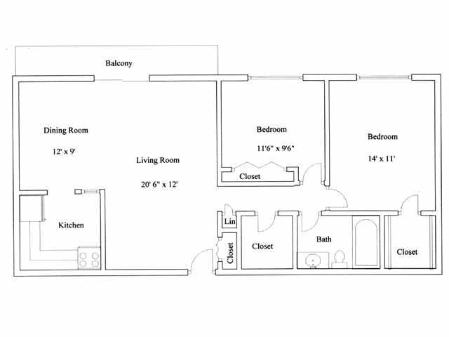 The Milan - 2 Bedroom 1 Bath