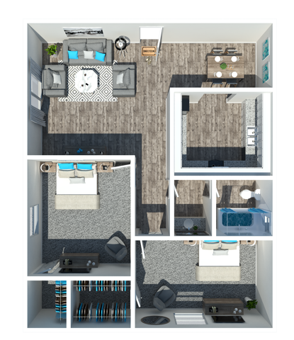 2 Bedroom - 2 Bedroom