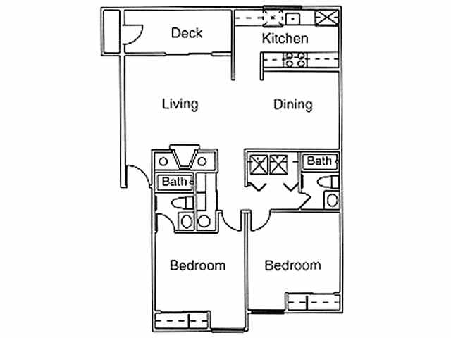 2BR/2BA - Cedar