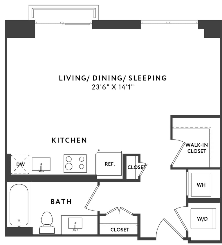 Floor Plan - Studio E07B