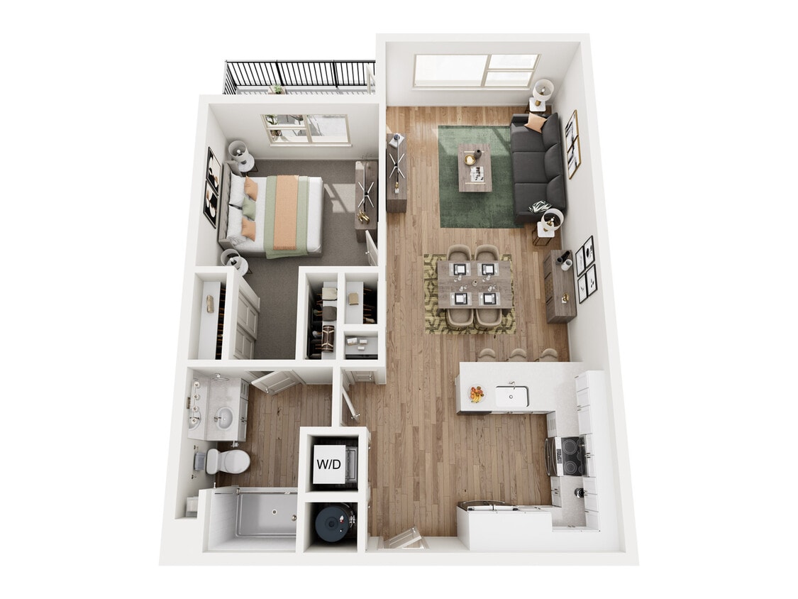 Aspendale Littleton_1BR_A5_Pine - Pine