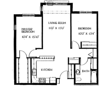 2BR/1BA - HAWL- 60% 2 bed 1 bath