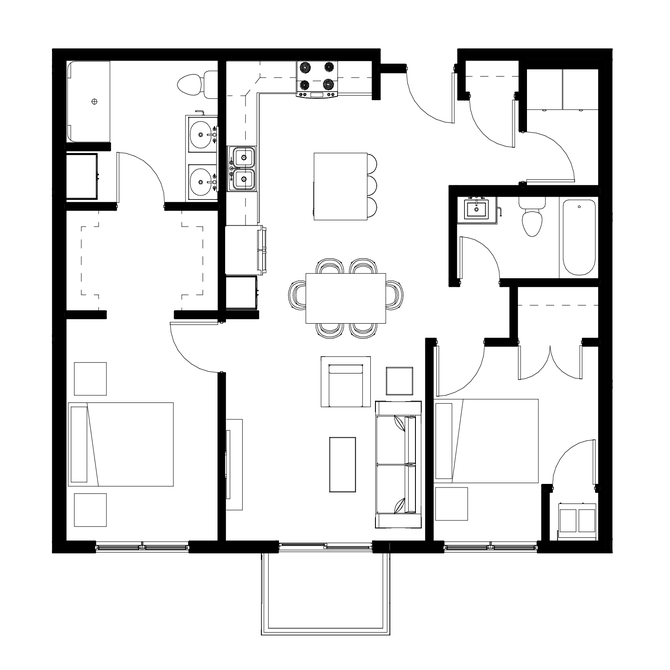 Floor Plan - Two Bedroom A