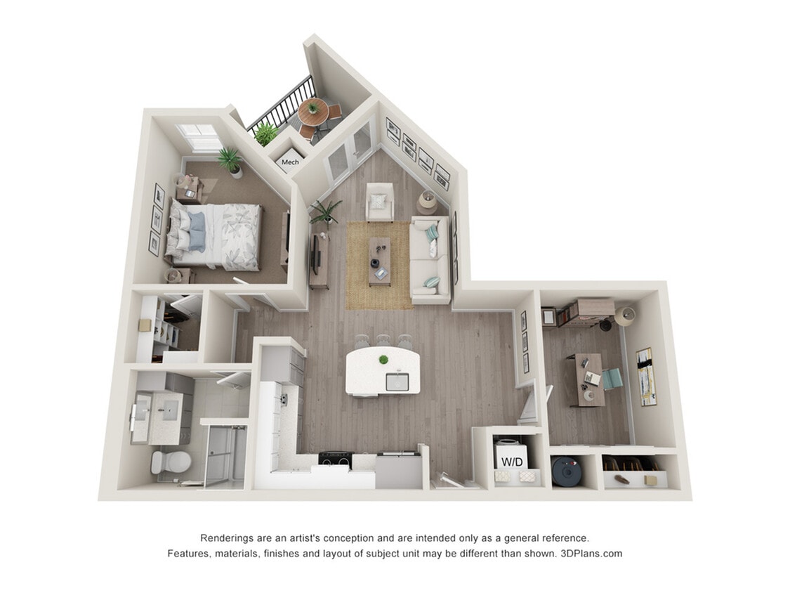 Experience contemporary living with this well-designed apartment layout that maximizes space and style. - Aegean
