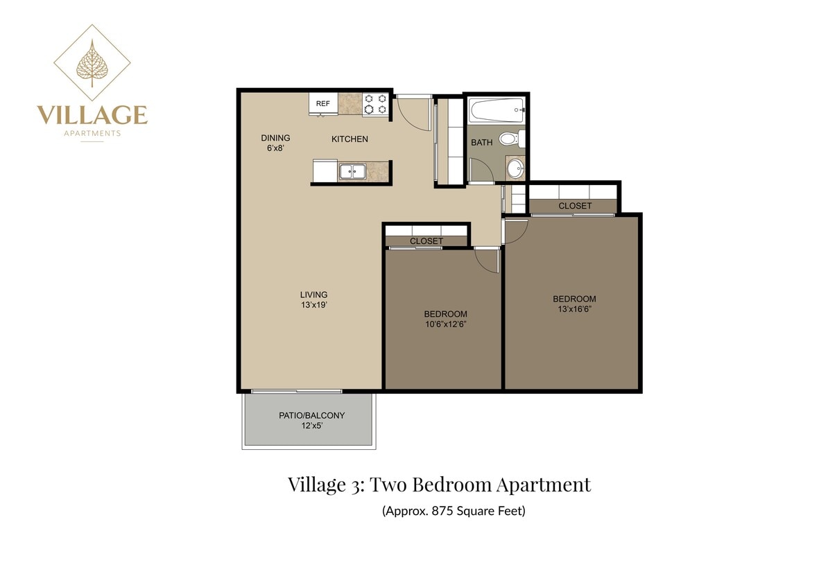 Village 3 Two Bed - Two Bedroom L3-01