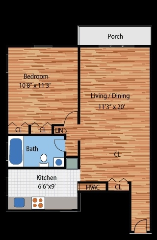 1BR/1BA - 1B1B