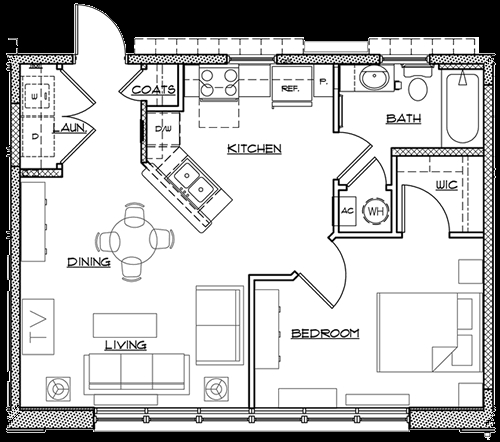 1BR/1BA - Ages 62+