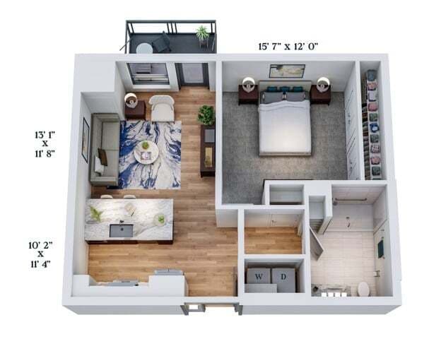 C8 | 2x2 | 1193 sq ft - C8