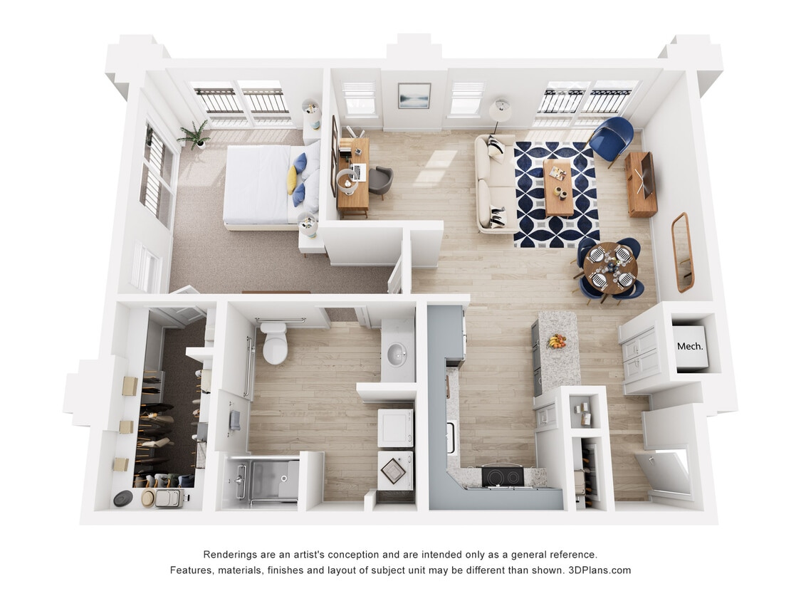 Veneto - 1 BR, 1 BA Den - Veneto (+ Den)