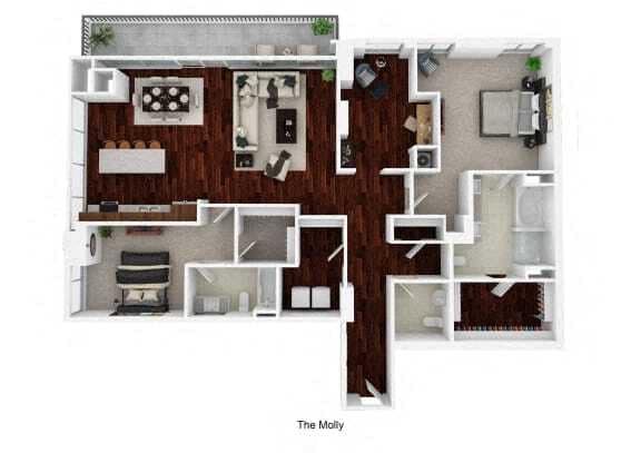 Floor Plan - PENTHOUSE | THE MOLLY