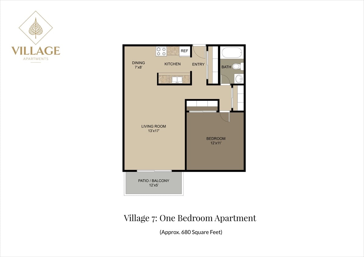 Village 7 One Bed - One Bedroom 7-01