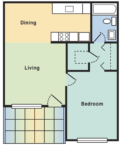 1BR/1BA - One Bedroom One Bath