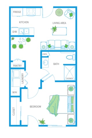 Oasis - One Bedroom - Oasis