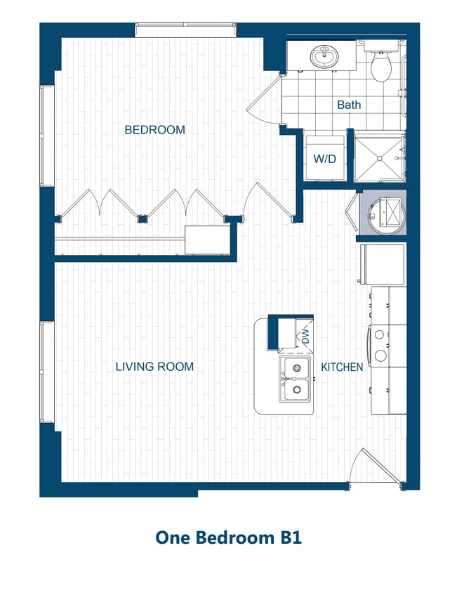 Floor Plan - 1-Bed B1