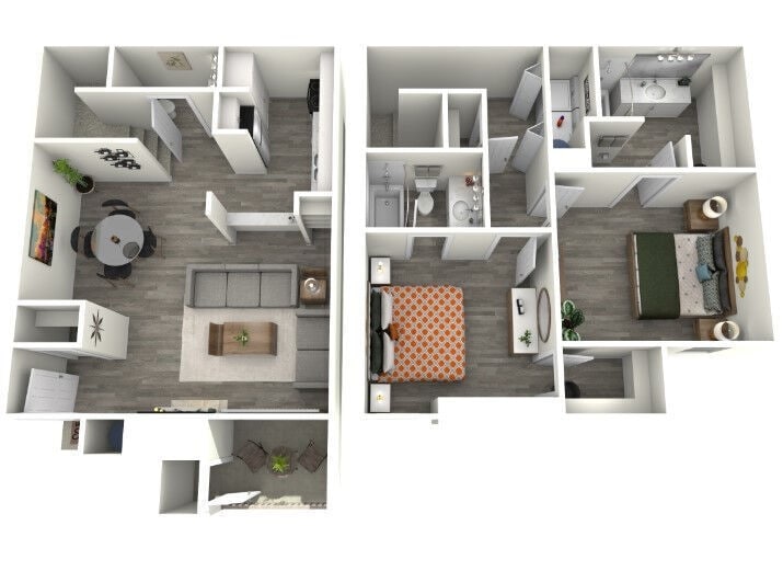 Floor Plan - B2TH-2X2.5