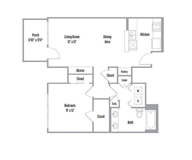 Floor Plan - A6 - Eastbridge