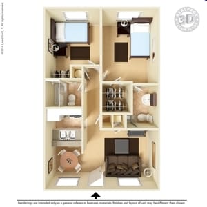 2BR/1BA - 2 Bedroom 2 Bath