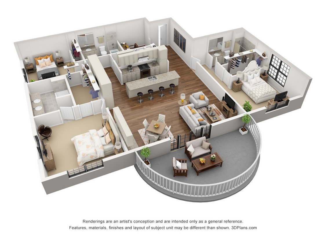 3 Bed Mulligan.jpg - 3 Bedroom 2 Bathroom